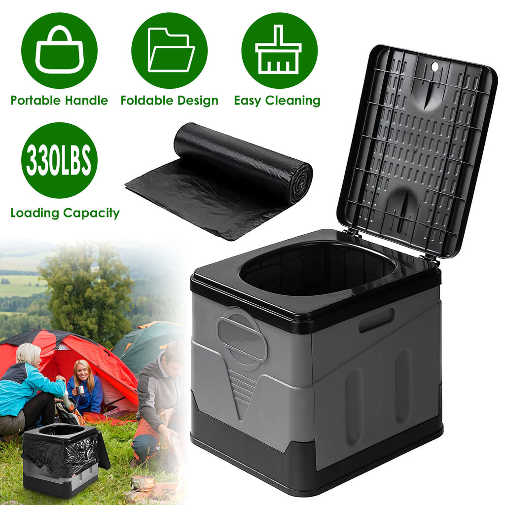 Collapsible Portable Toilet (5.3 Gal)