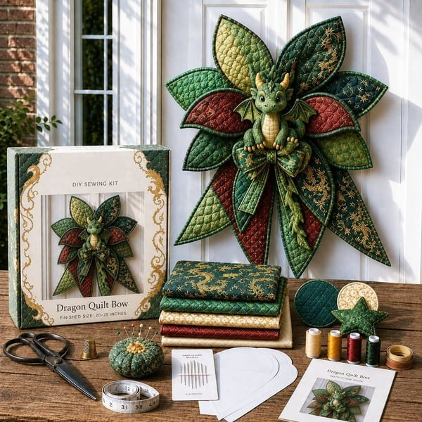 DIY Oversized Quilted Bow Sewing Kit