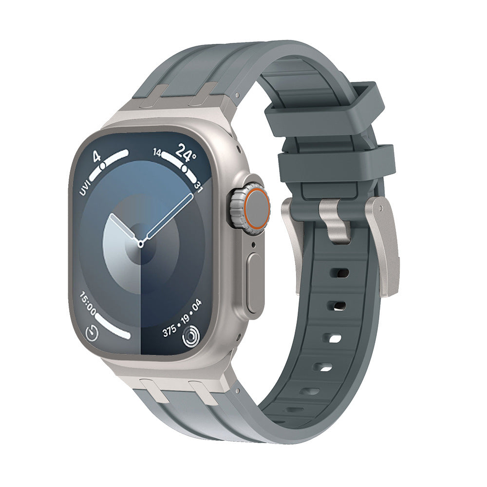 Two-Tone Silicone Smartwatch Band