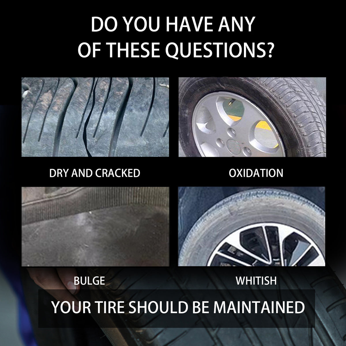 Tire Shine Wax with Sponge