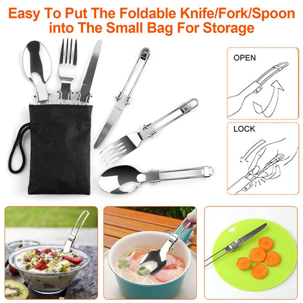 16-Piece Camping Cookware Set