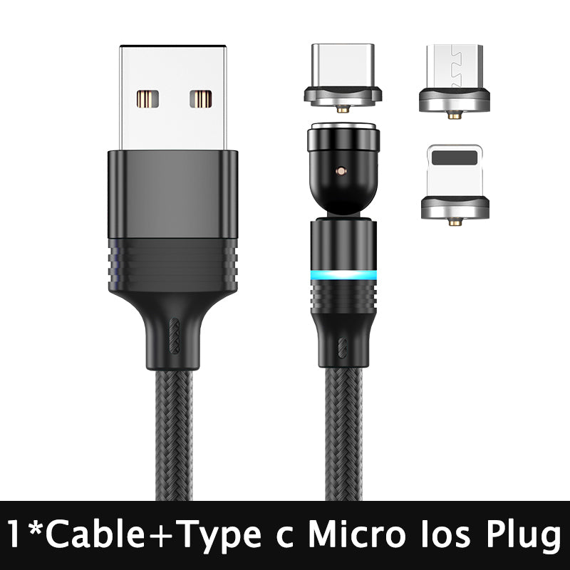 540° Rotating Magnetic Charging Cable