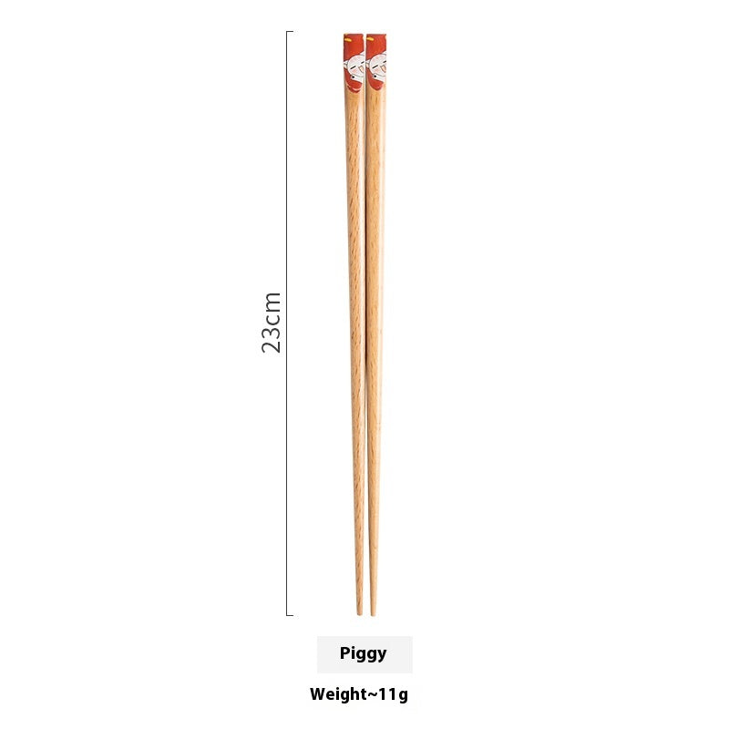 Cute Animal Wooden Chopsticks