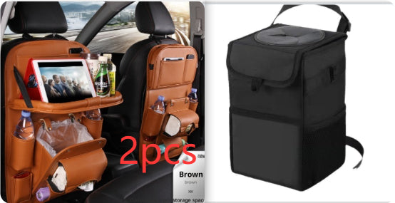 Faux Leather Seat-Back Car Organizer