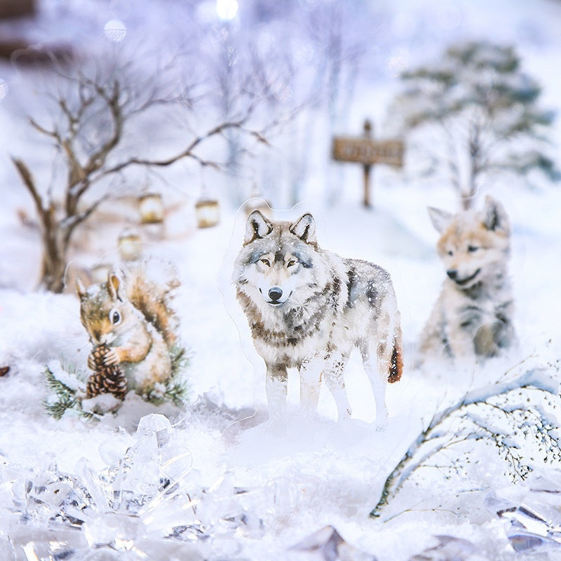 Winter Animal Journal Stickers