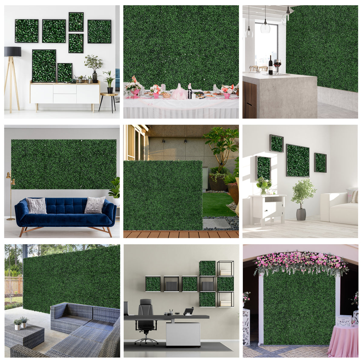 Artificial Grass Tiles (12 pcs)