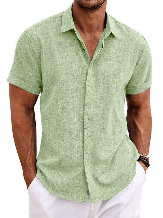 Men's Linen-Look Loose T-Shirt