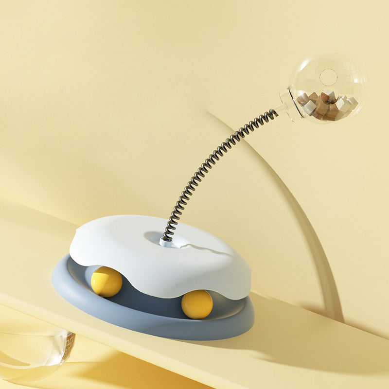 Treat-Dispensing Cat Spring Toy