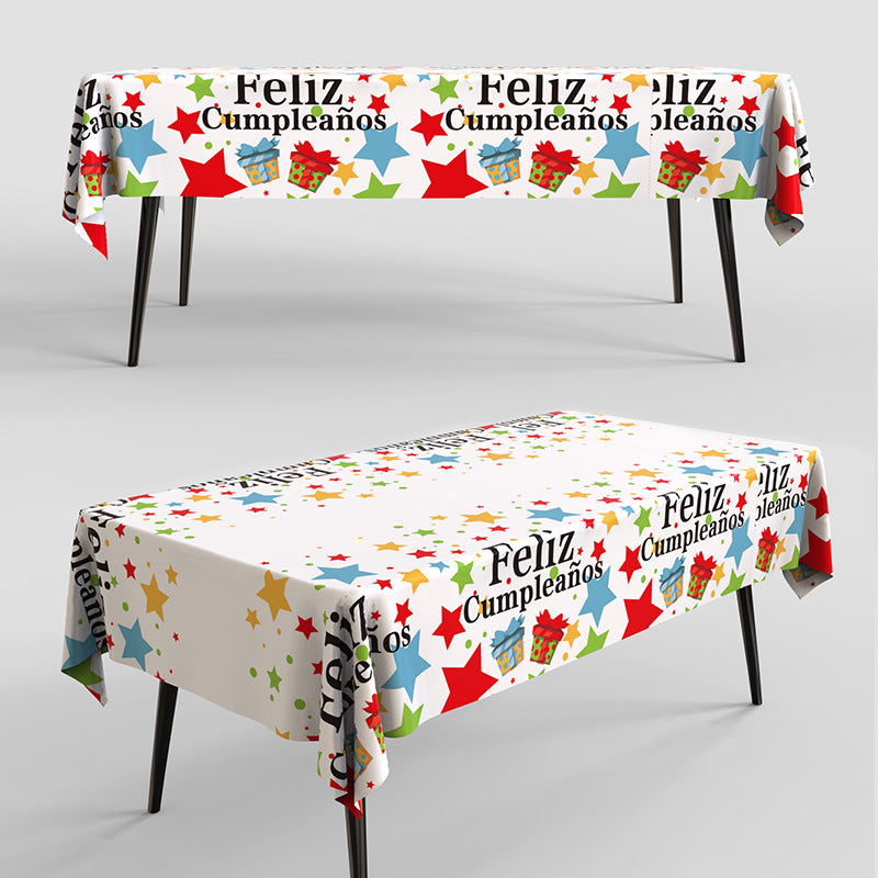 Metallic Foil Party Tablecloth