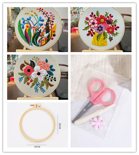 3D Flower Embroidery Kit