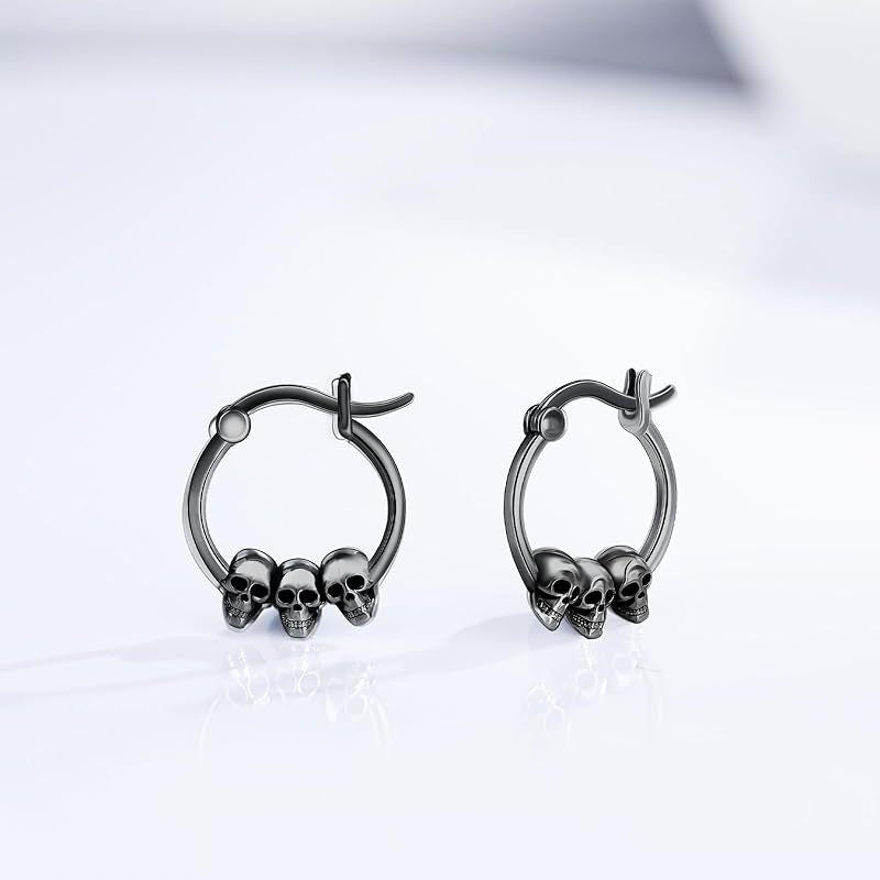 Skull Ear Clip Earrings