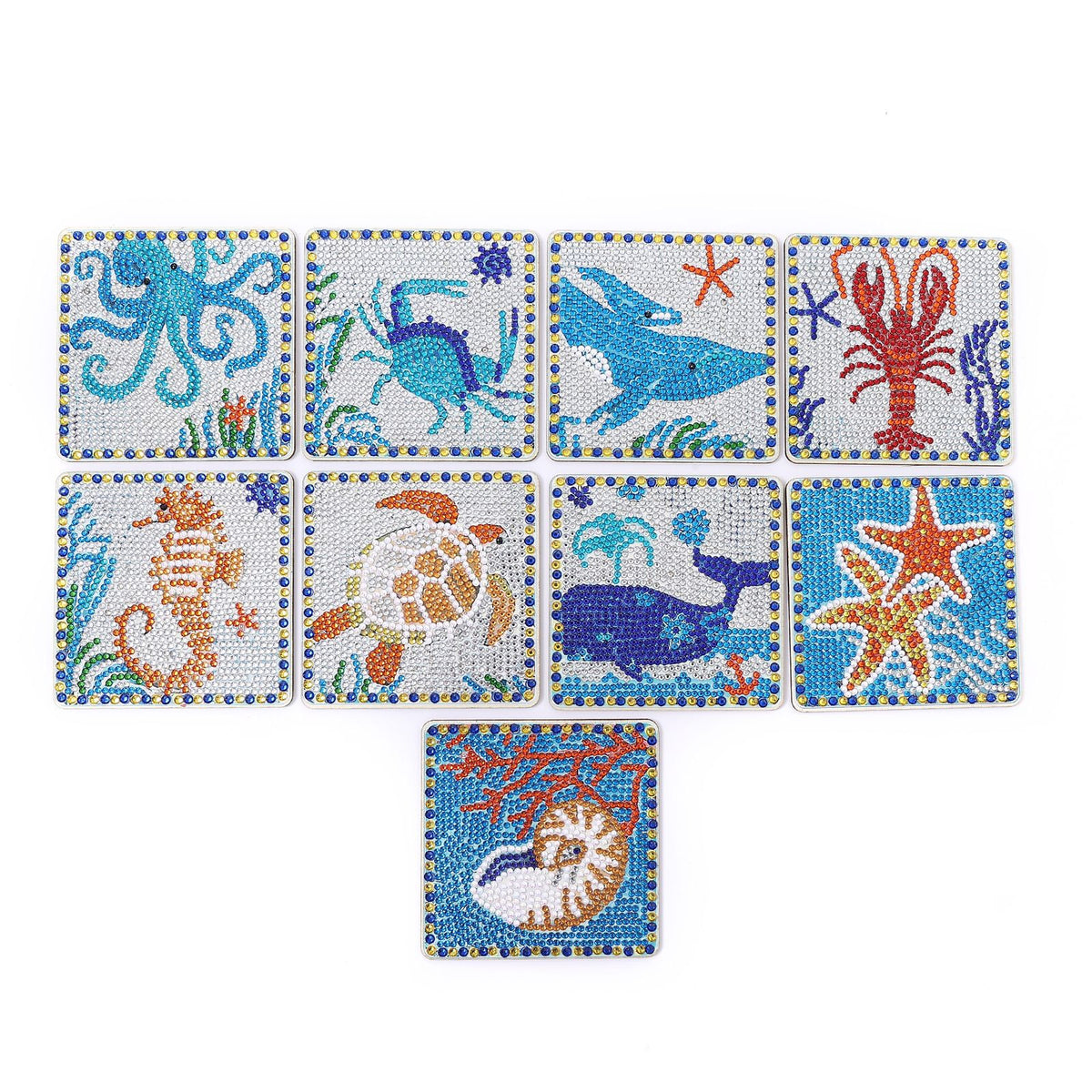 Diamond Painting Coaster Set (9 pcs)