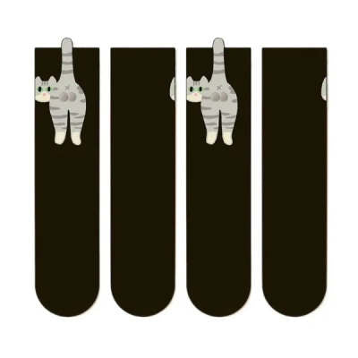 Cat Pom-Pom Socks
