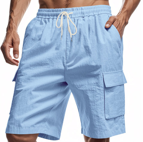 Men's Linen Drawstring Shorts
