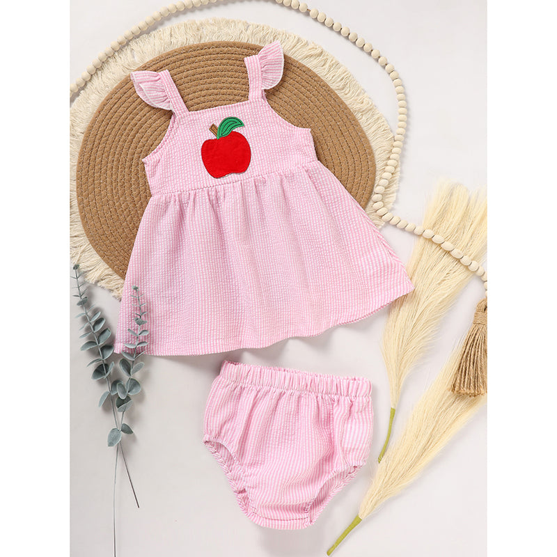 Girls' Ruffle Sleeve Top & Shorts Set