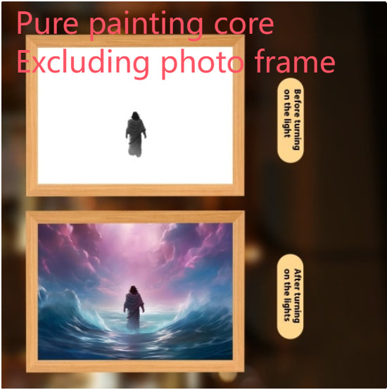 LED Light-Up Cross Art Frame