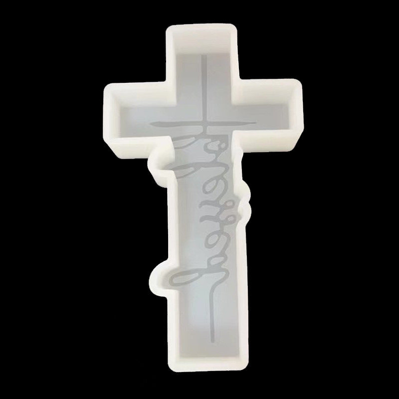 Rune Cross Candle Mold