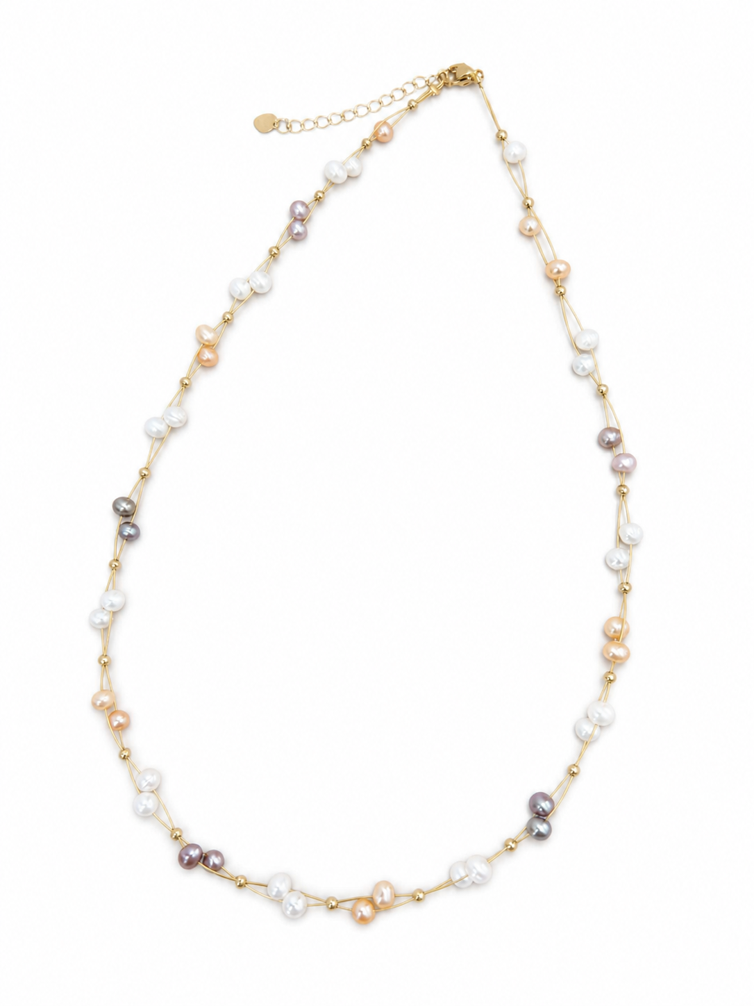 Freshwater Pearl Rope Chain Necklace