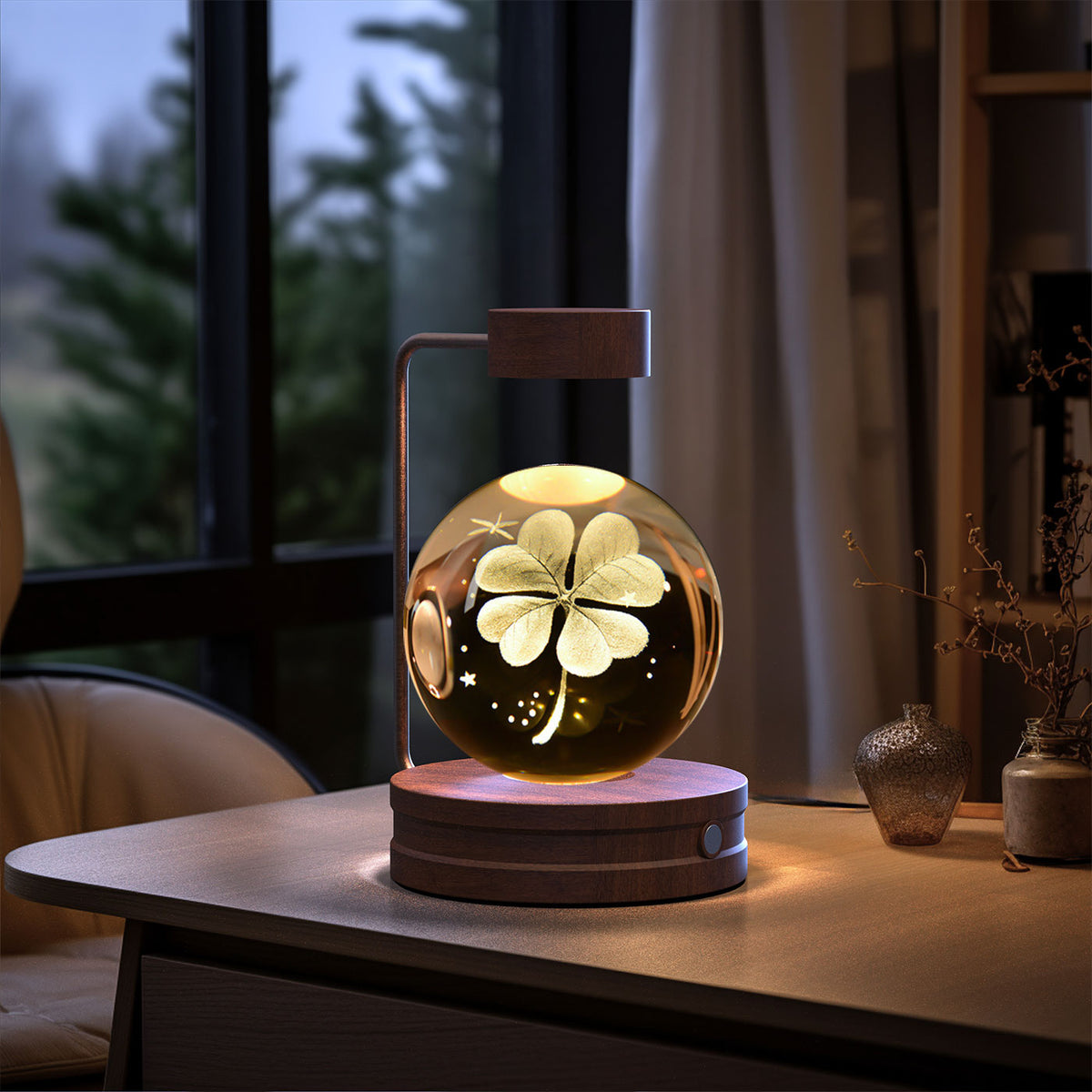 3D Crystal Ball Night Light