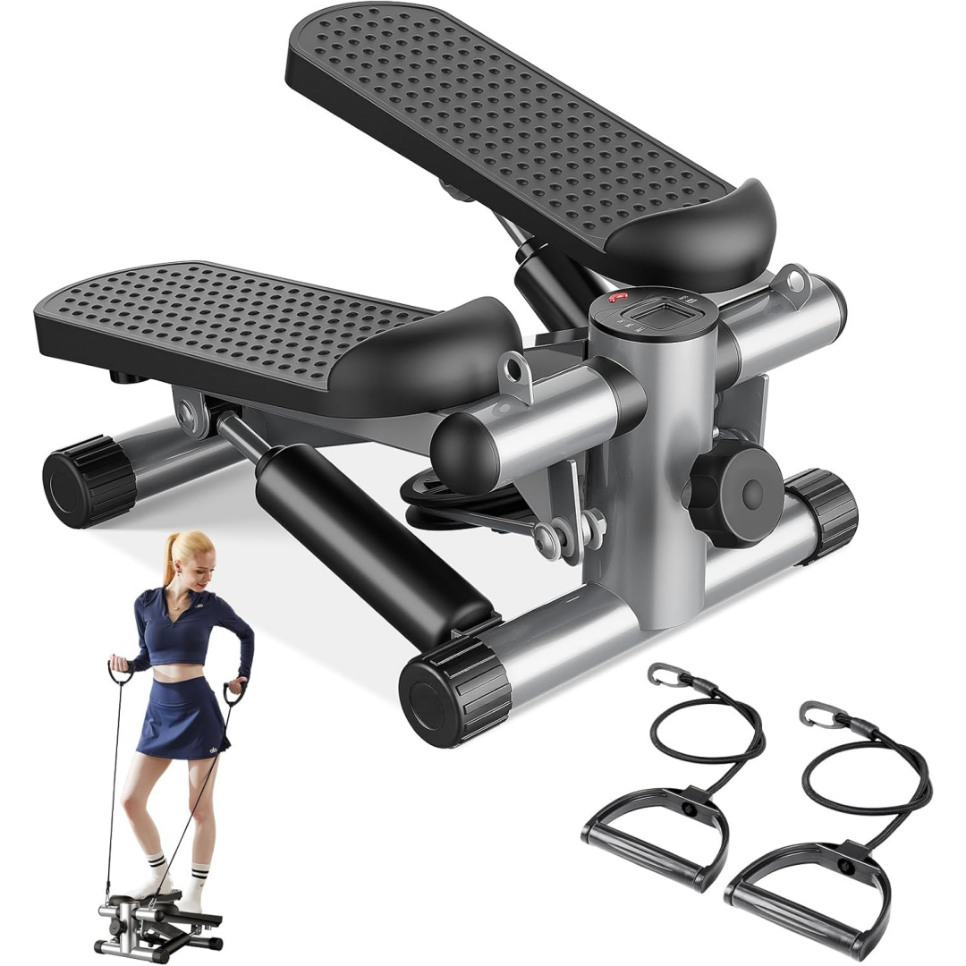 Mini Stepper with Resistance Bands