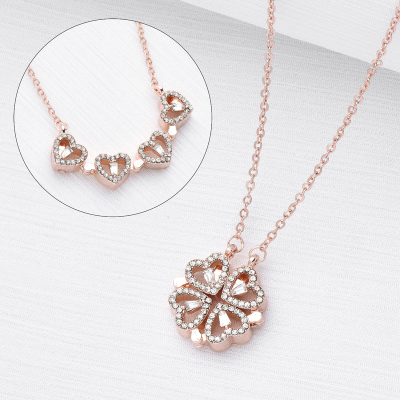 4-in-1 Heart Clover Necklace