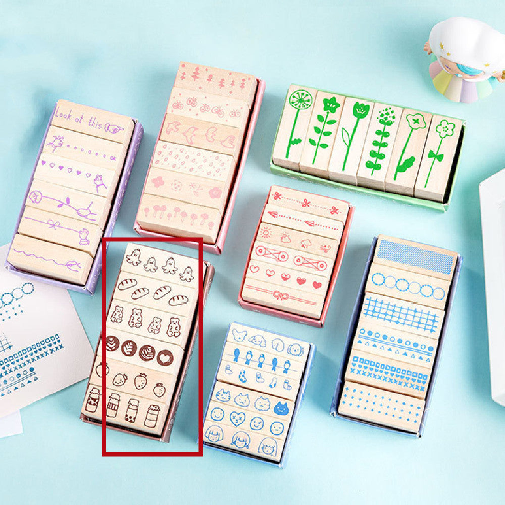 Mini Kingdom Wooden Stamp Set (6 pcs)