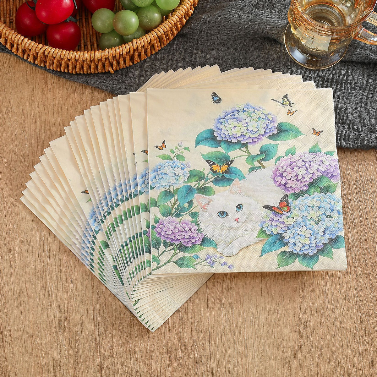 Kitten Print Party Napkins