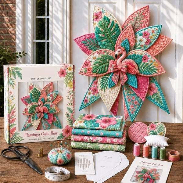 DIY Oversized Quilted Bow Sewing Kit