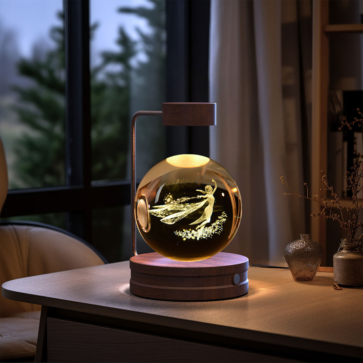 3D Crystal Ball Night Light