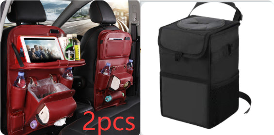 Faux Leather Seat-Back Car Organizer