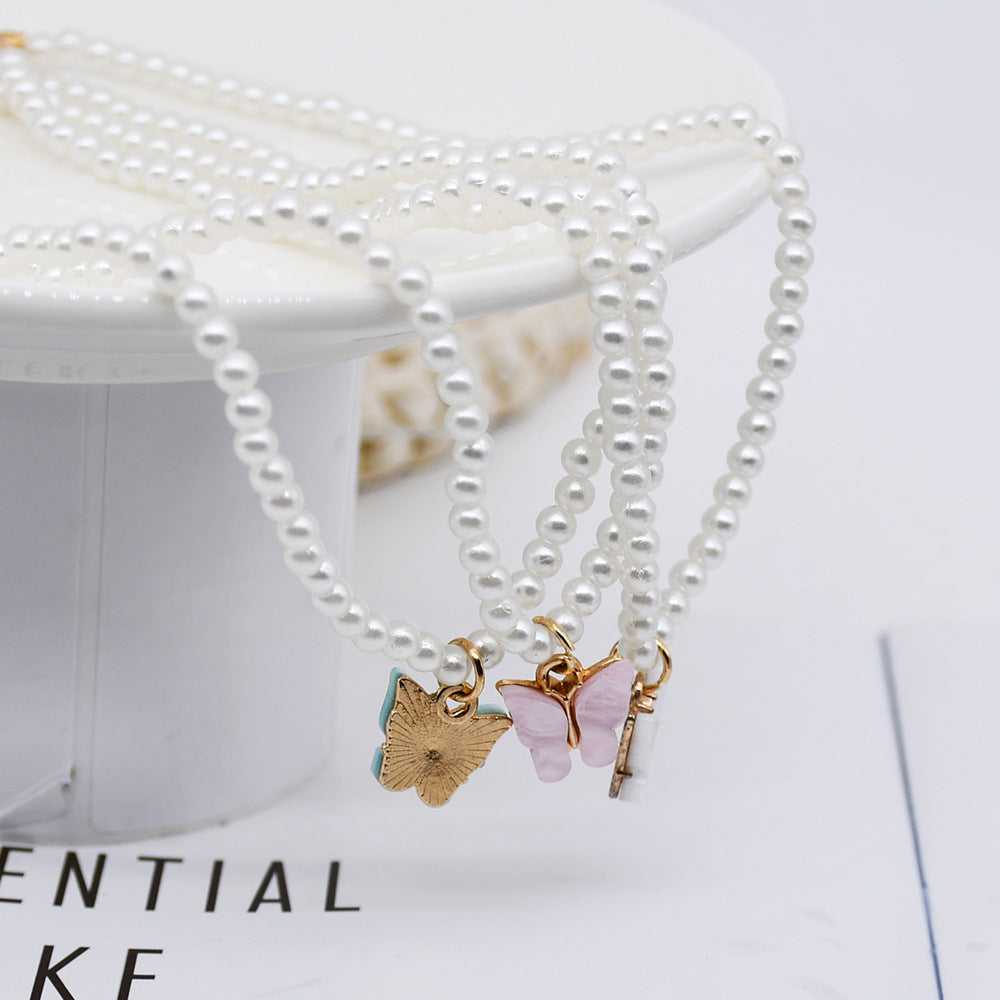 Pearl Butterfly Choker