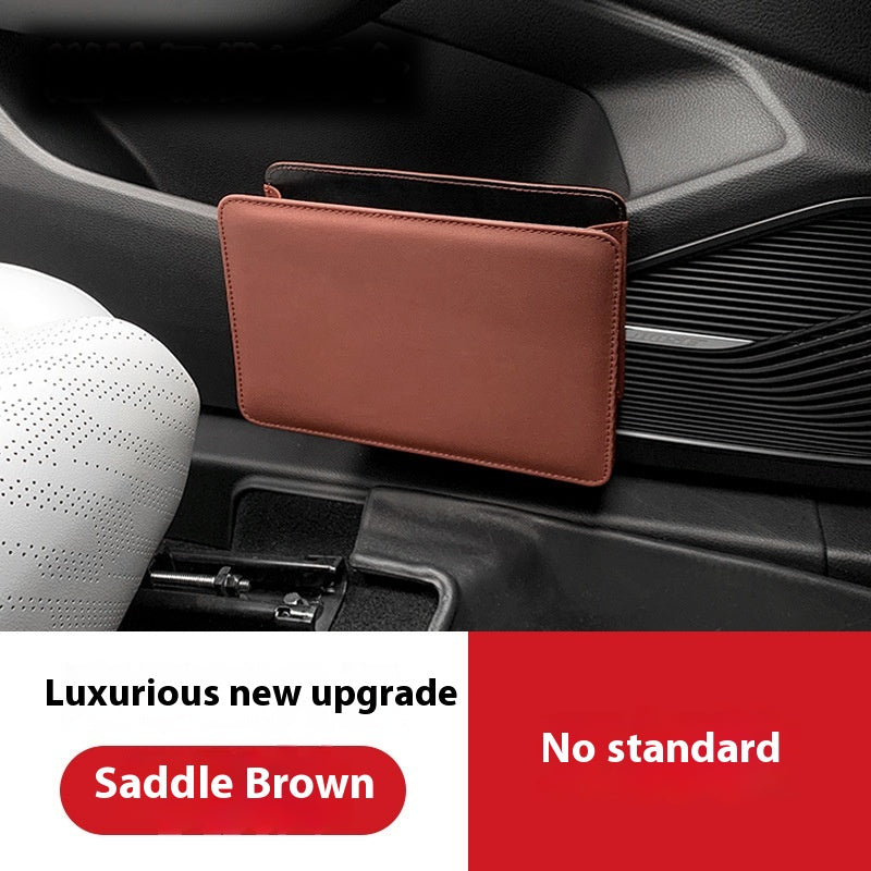 Leather Car Door Trash Bin