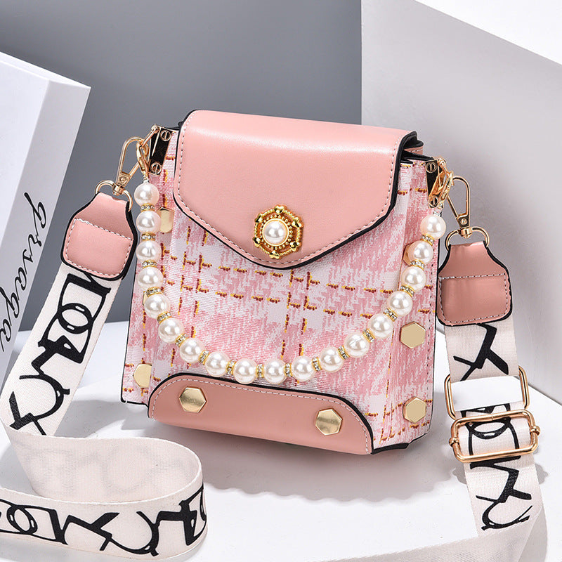 Pearl Chain Mini Crossbody Bag