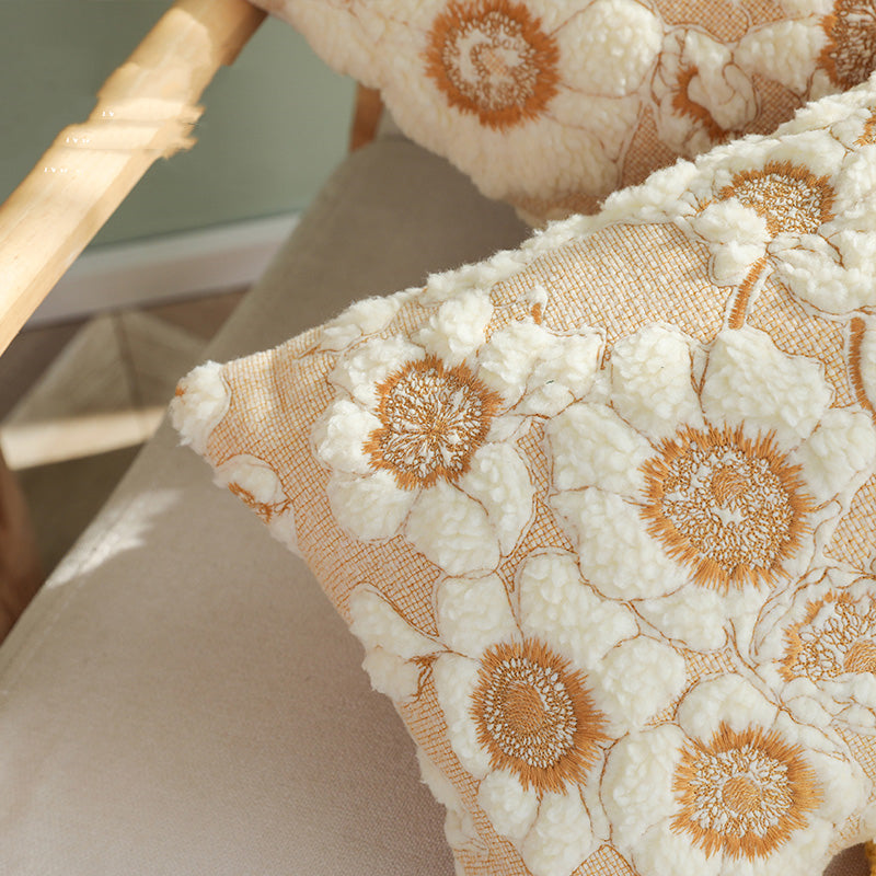 French Vintage Sunflower Pillow