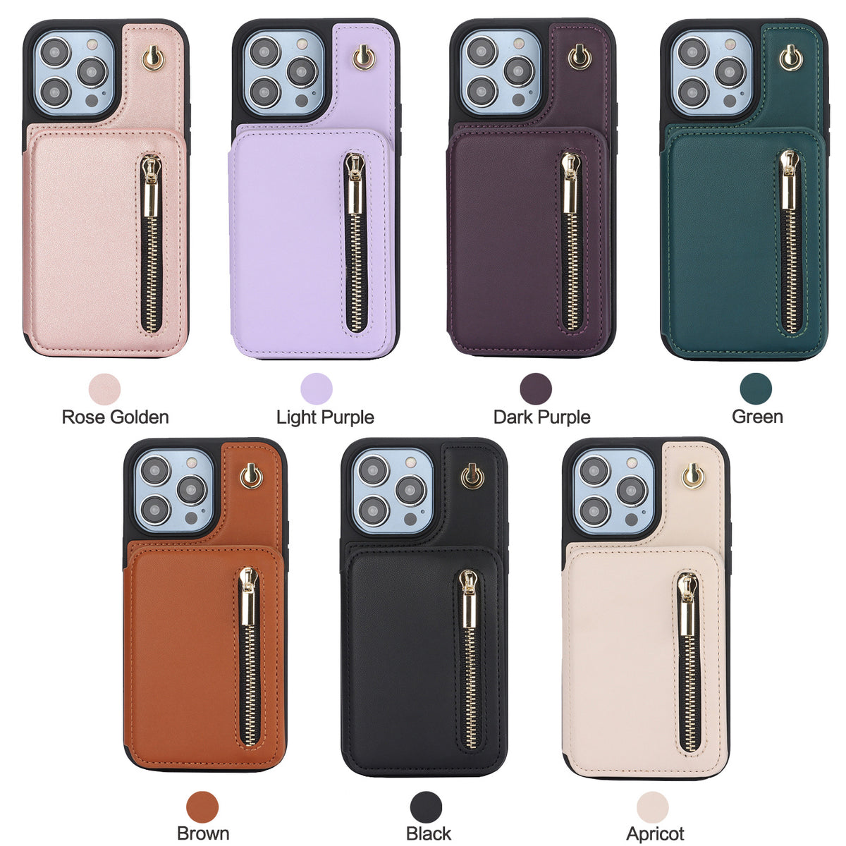 Zip Card Wallet Crossbody Phone Case