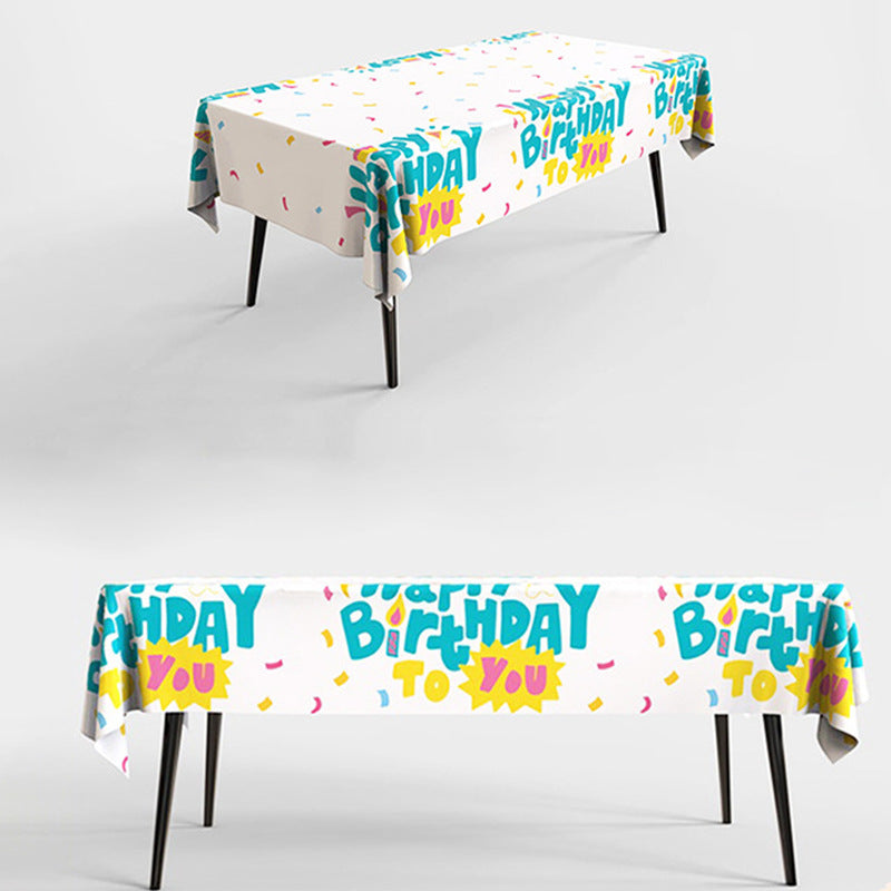 Metallic Foil Party Tablecloth