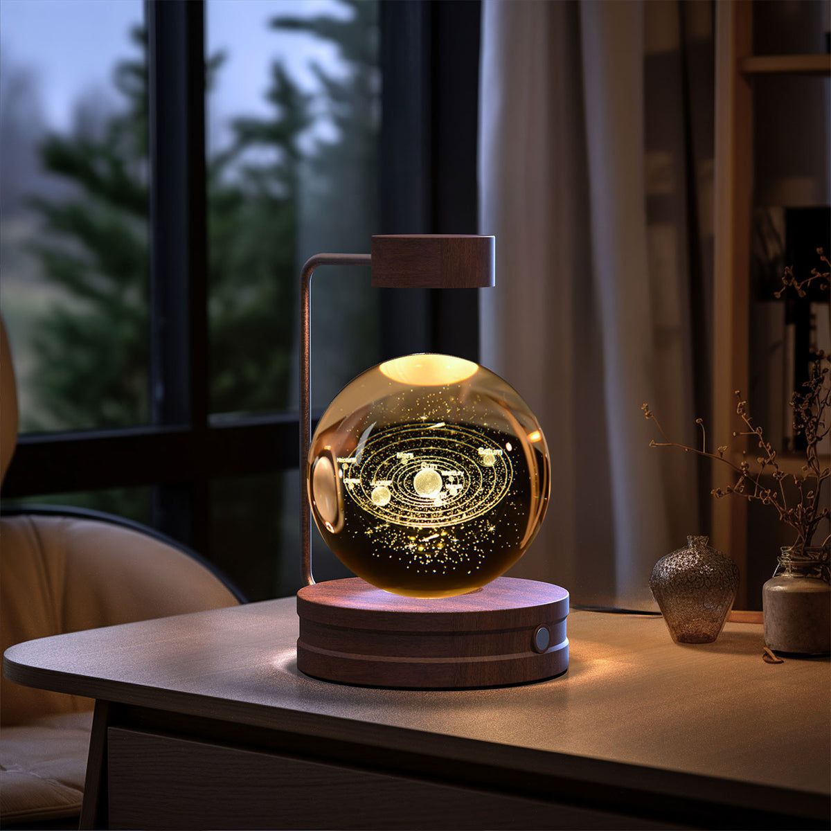 3D Crystal Ball Night Light