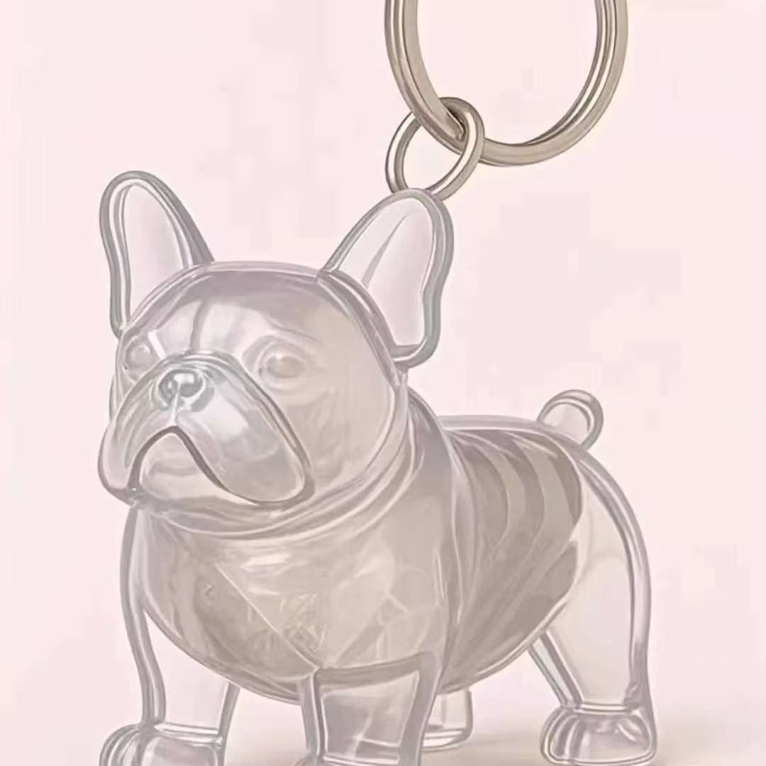 Dog Breed Fuzzy Keychain