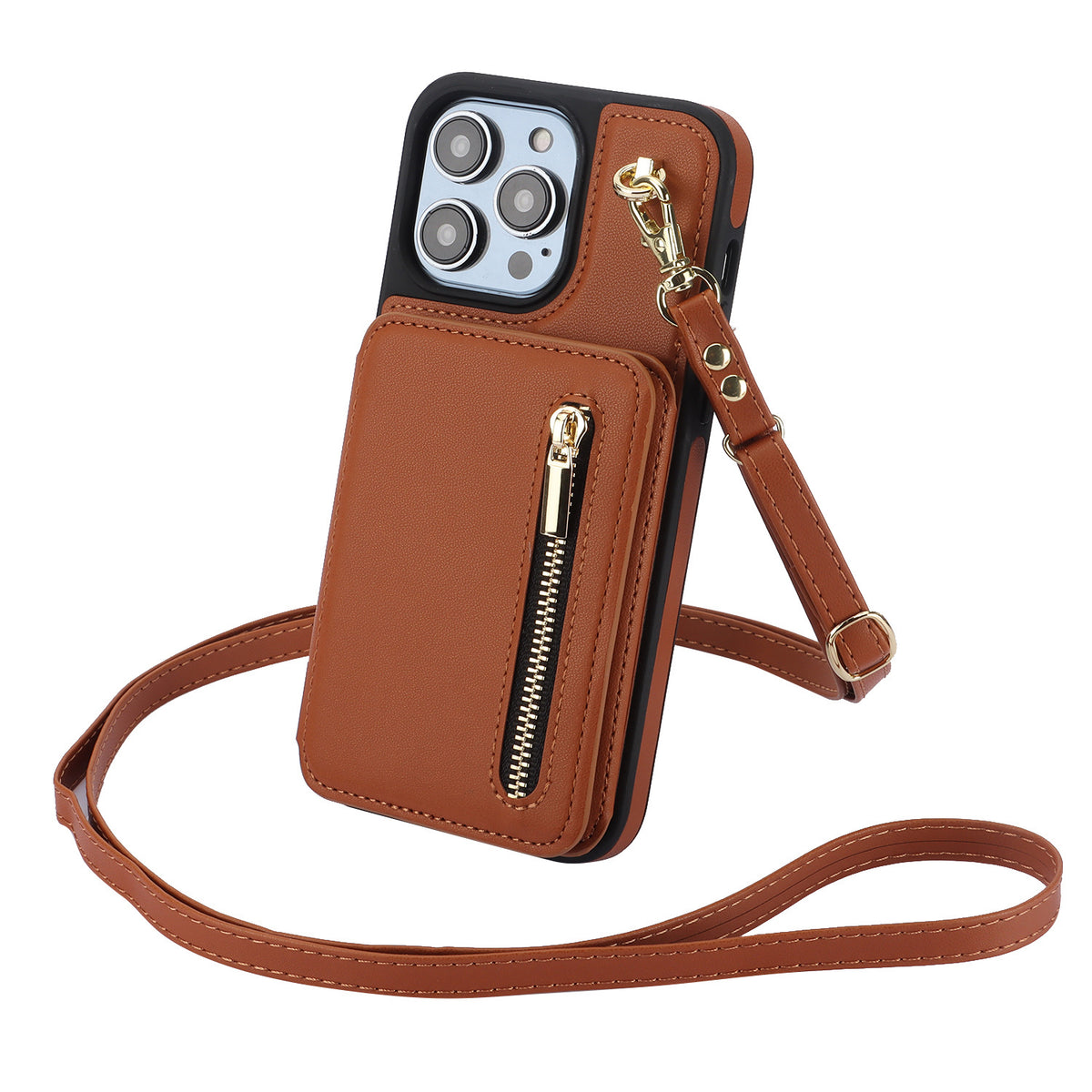 Zip Card Wallet Crossbody Phone Case