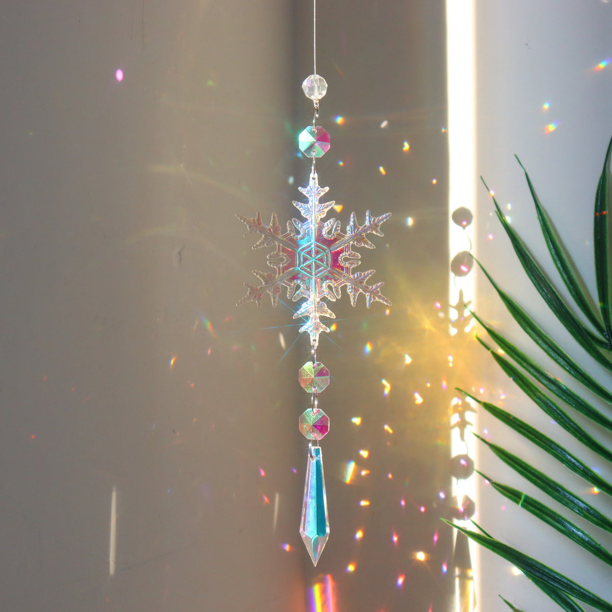 Crystal Snowflake Suncatcher