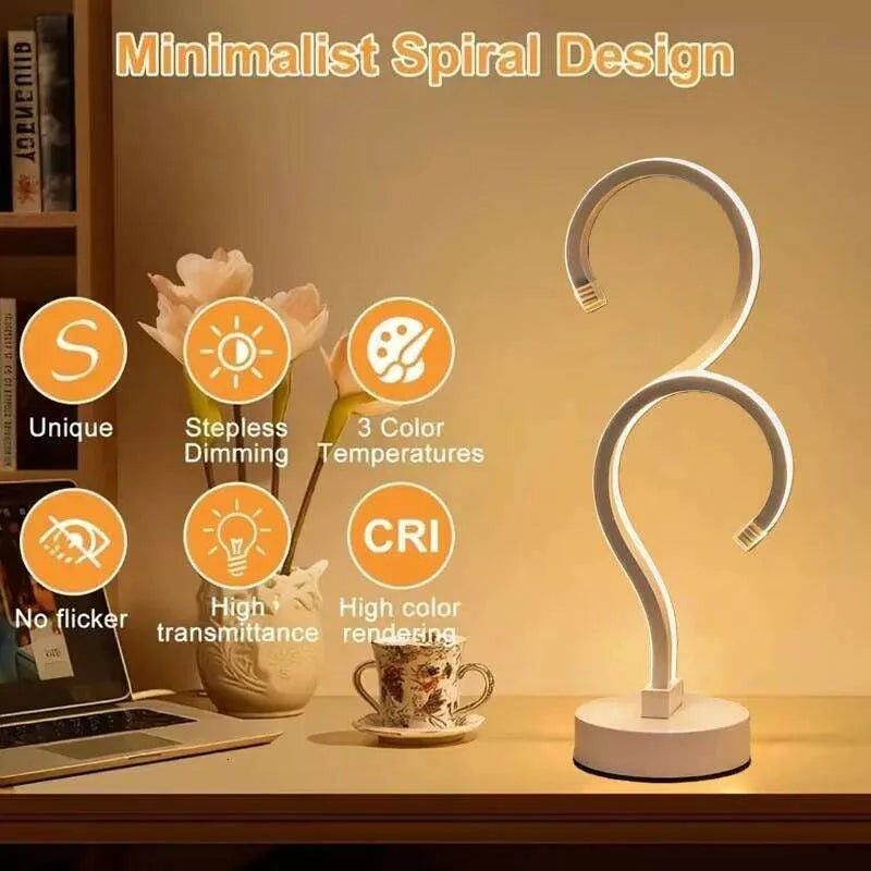 Curved Minimalist Desk Lamp