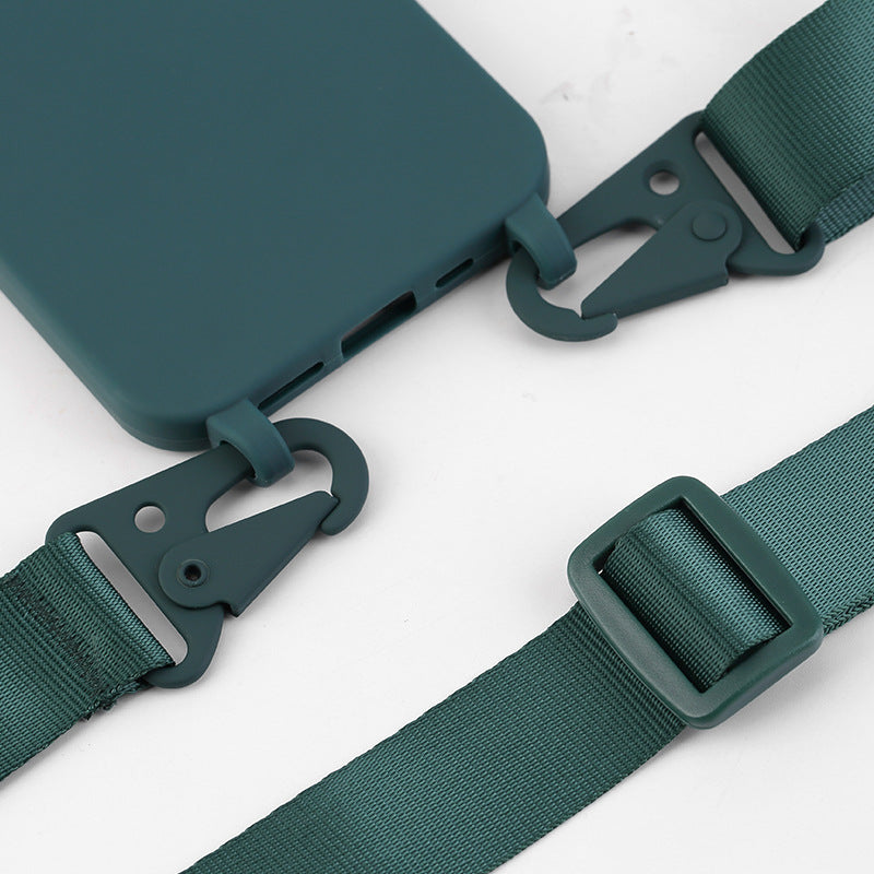 Solid Color Lanyard Case