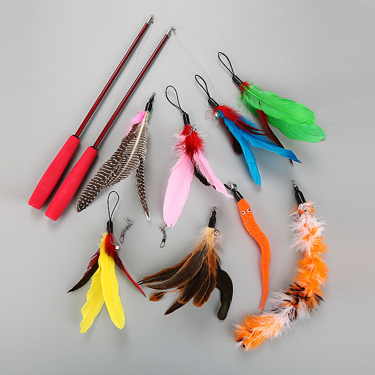 Cat Teaser Wand Set (10 pcs)