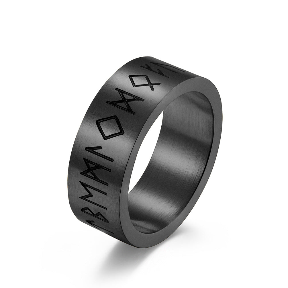 Brushed Titanium Band Ring