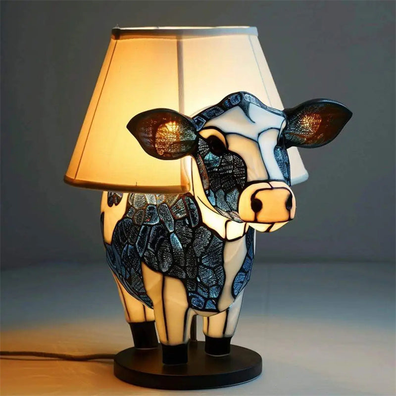 Flower Cow Table Lamp