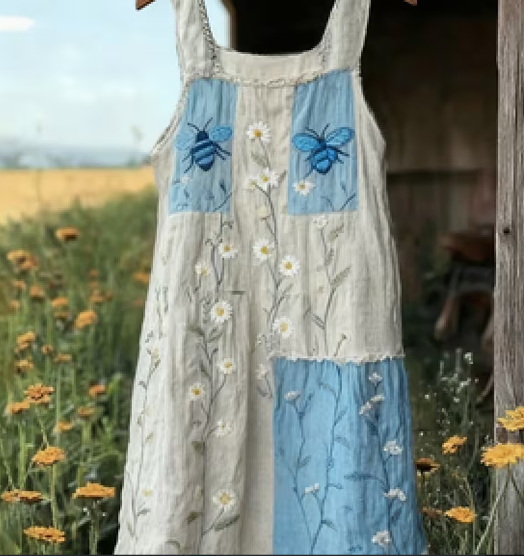 Women's Floral Camisole Midi Dress