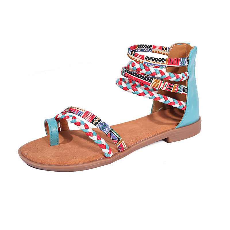 Women's Boho Woven Flat Sandals