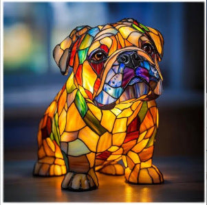 Color-Changing Dog Figure Lamp