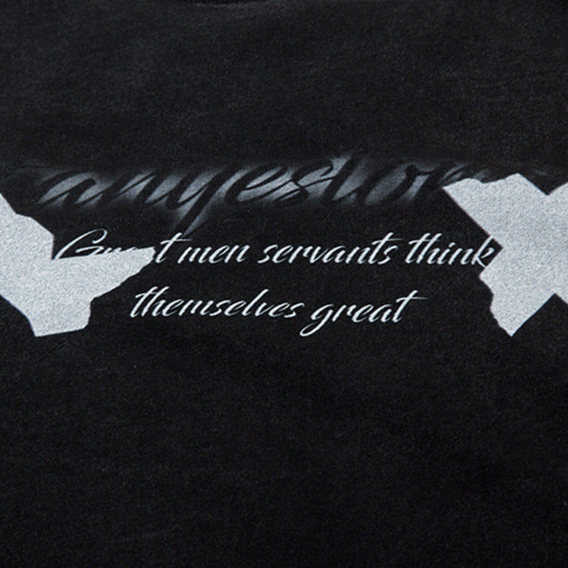 Sad Cartoon Distressed Tee