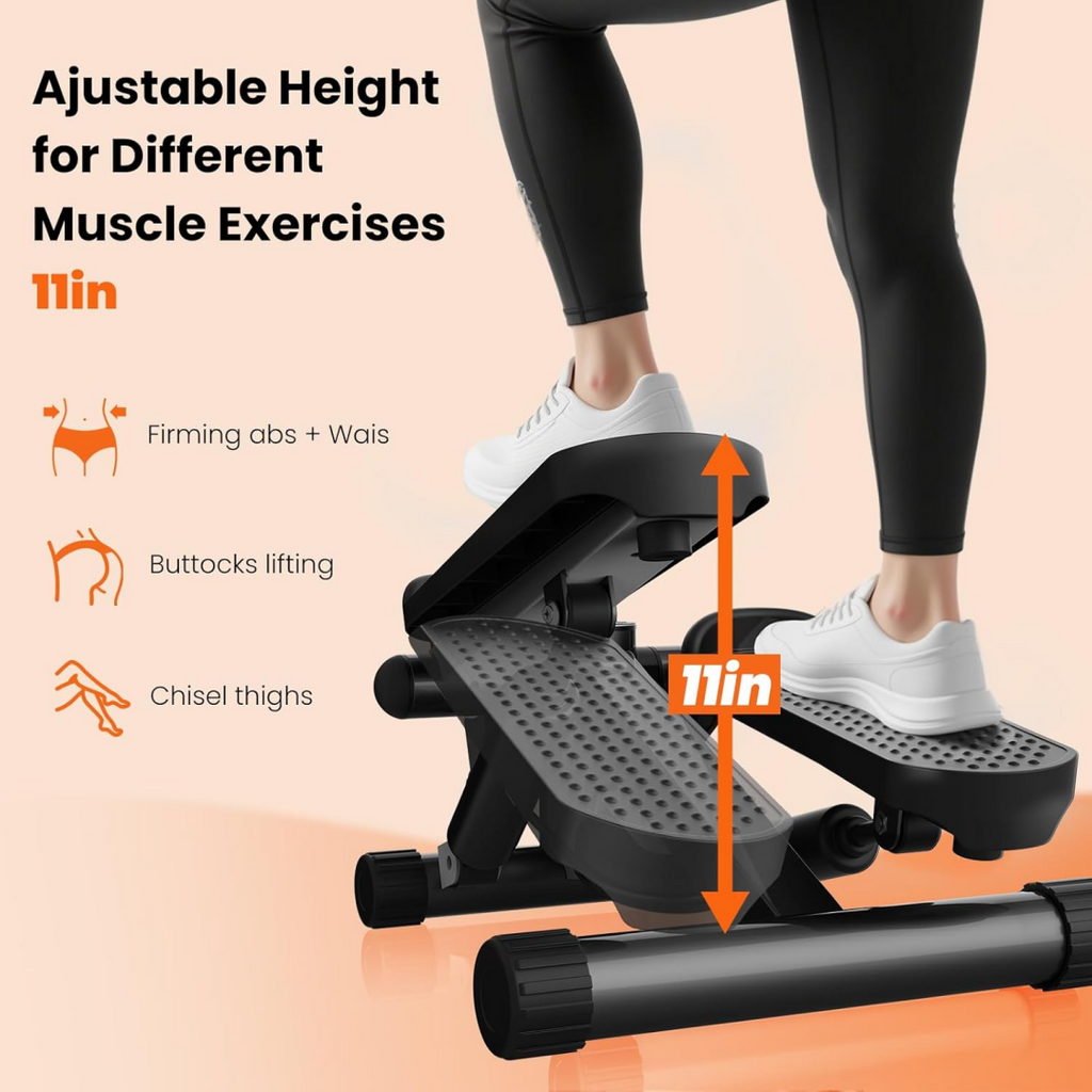 Mini Stepper with Resistance Bands